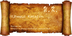 Ujhegyi Katalin névjegykártya